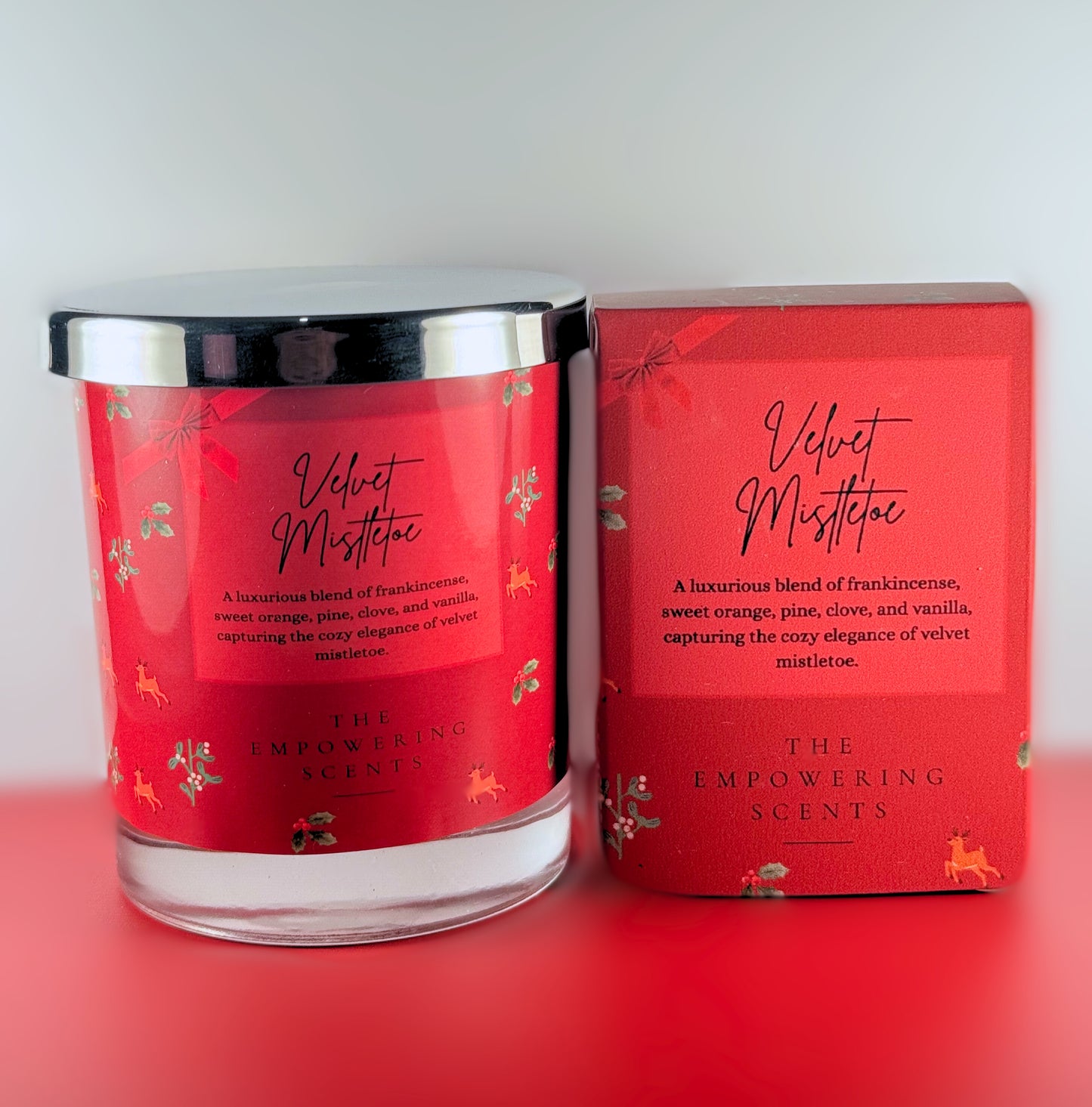 Velvet Mistletoe Candle