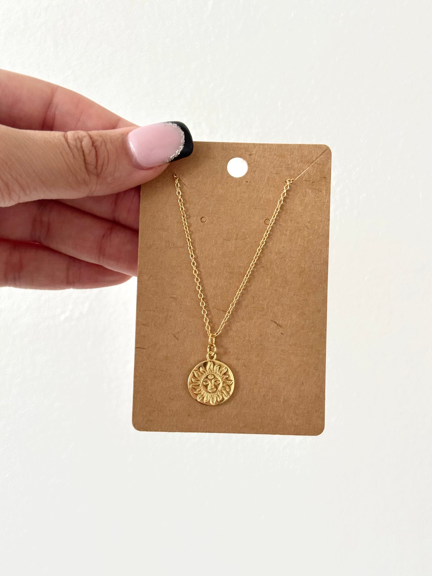 18k Sun Necklace