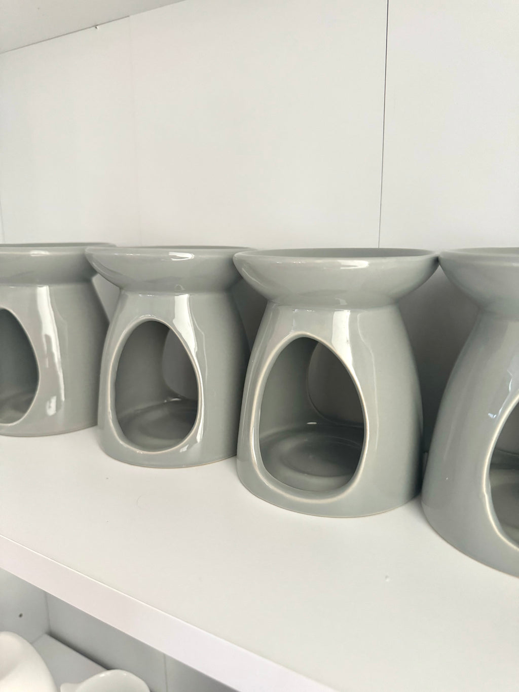 Large Grey Wax Burner