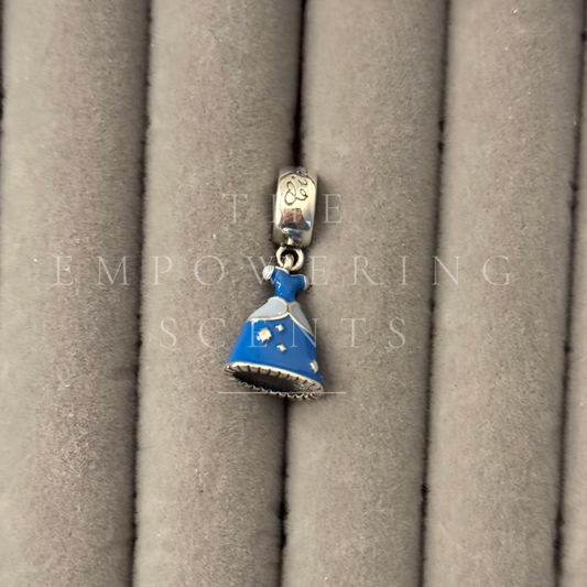 925 Blue Dress Charm