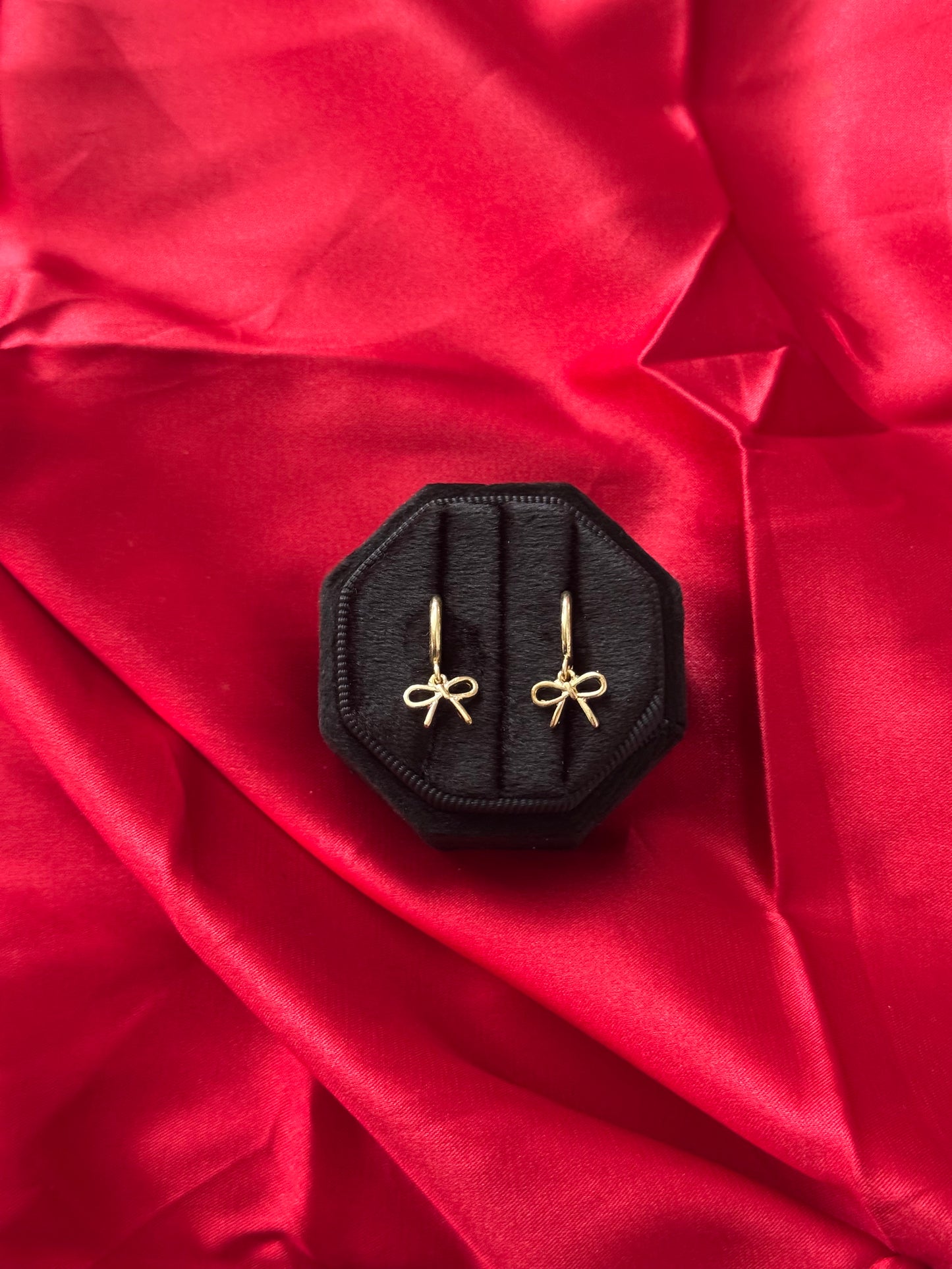 Gold Bow Earrings