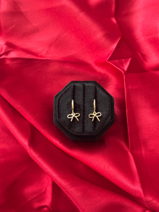 Gold Bow Earrings