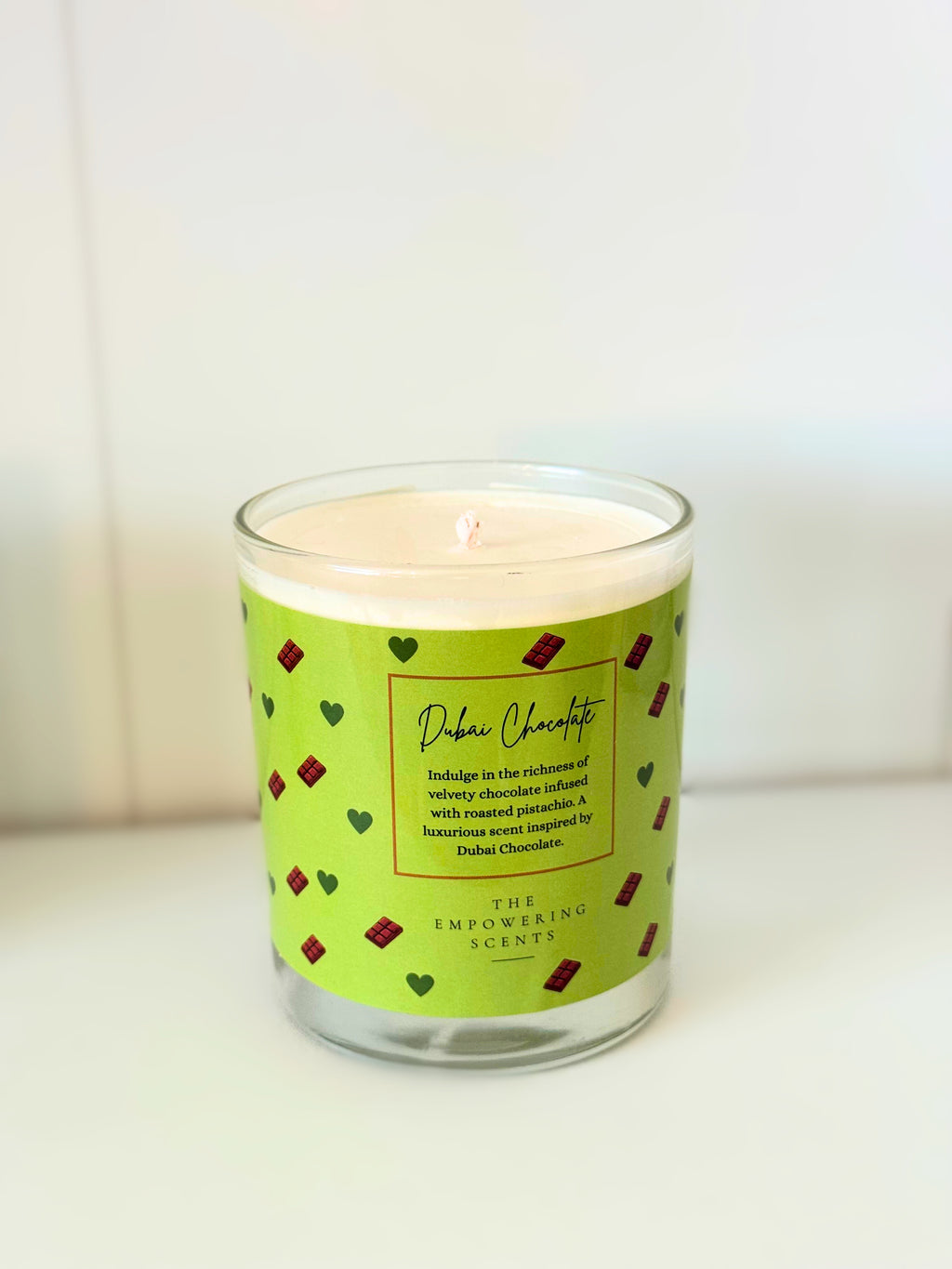 Dubai Chocolate Candle