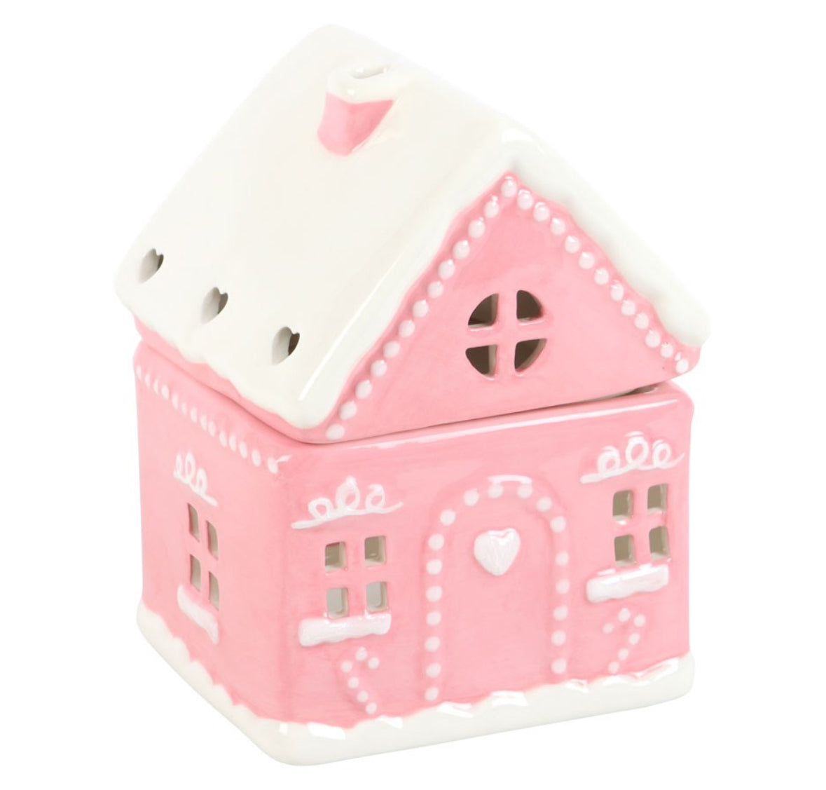 Pink Gingerbread House Wax Burner