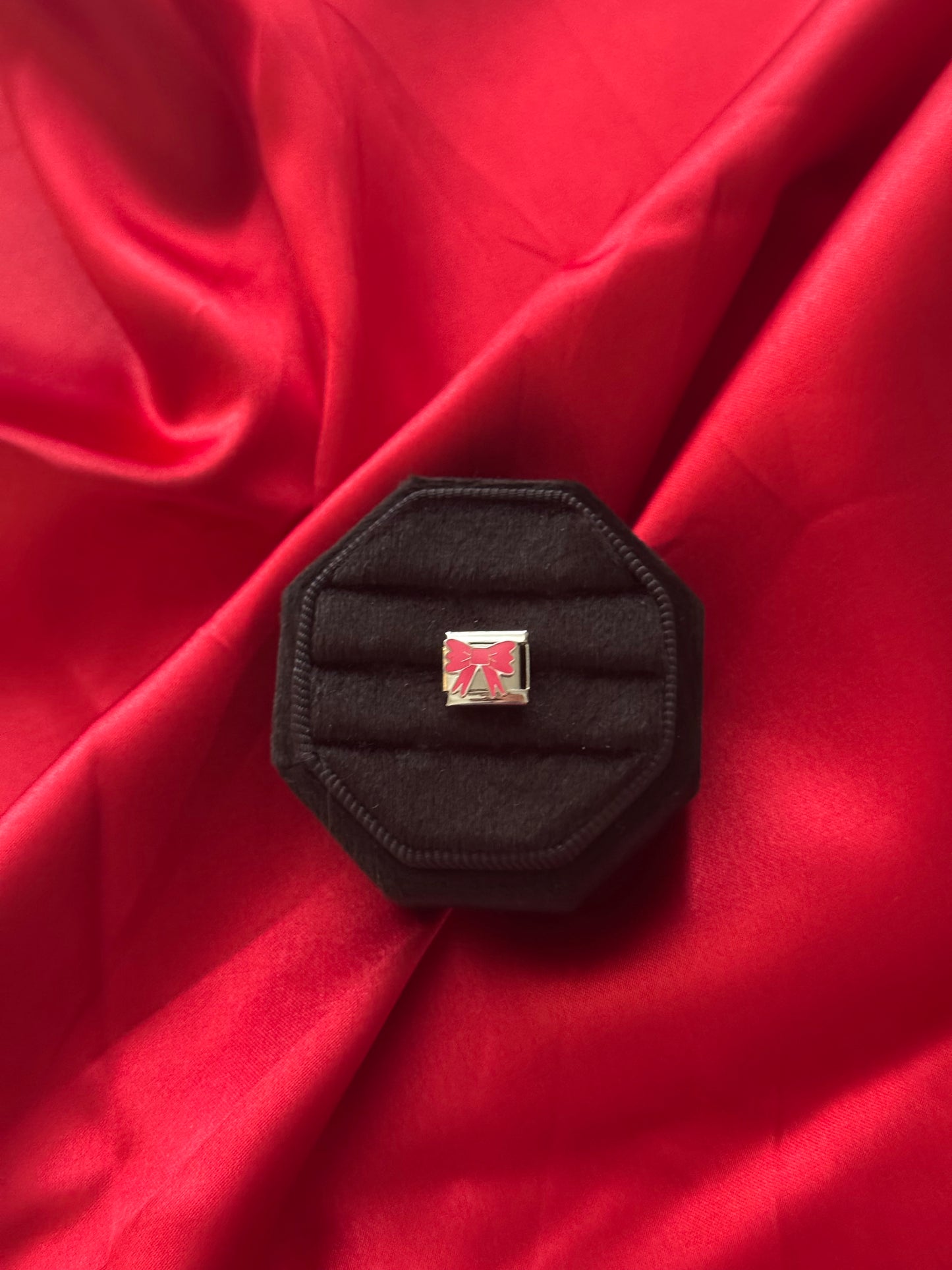 Pink Bow Italian Charm