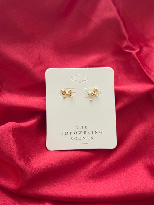 Bow Gold Stud Earrings