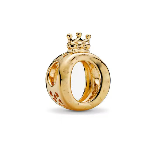 925 Gold Crown Charm