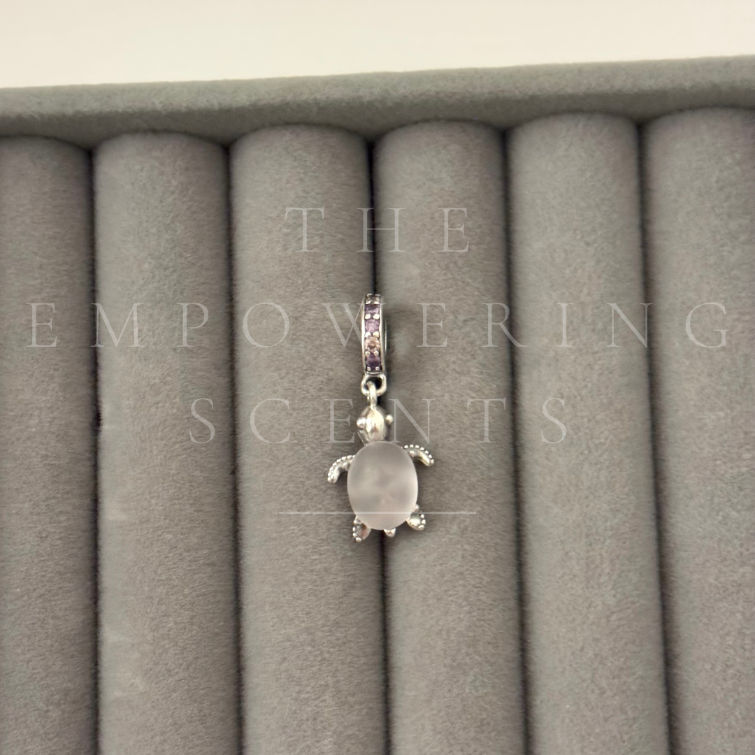 925 Clear Turtle Charm