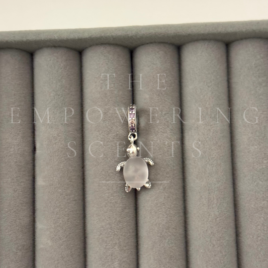 925 Clear Turtle Charm