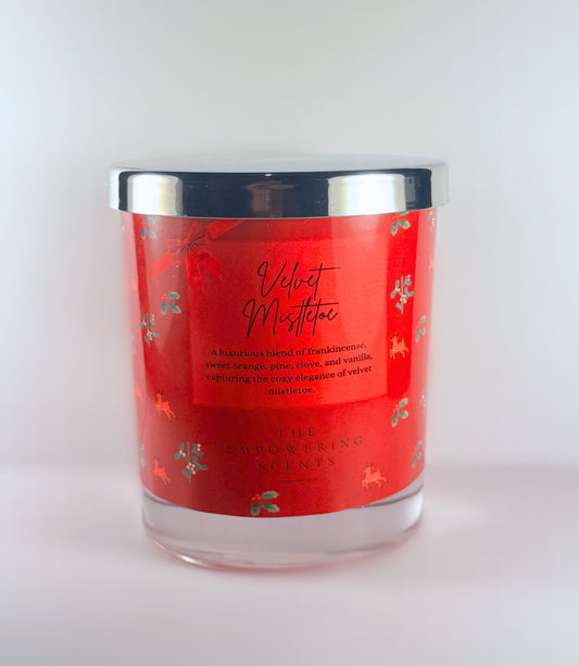 Velvet Mistletoe Candle