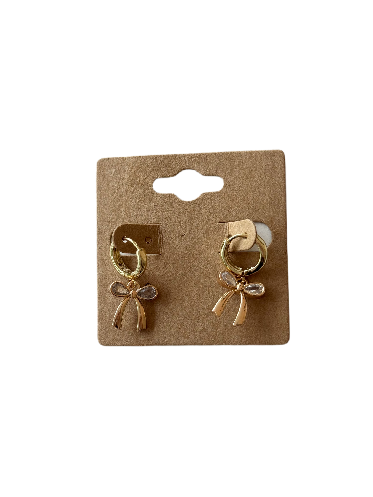 18K Gold Plated Bow Earrings