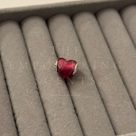 925 Red Heart Charm