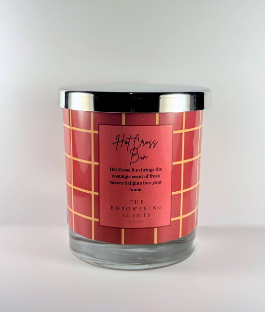 Hot Cross Bun Candle