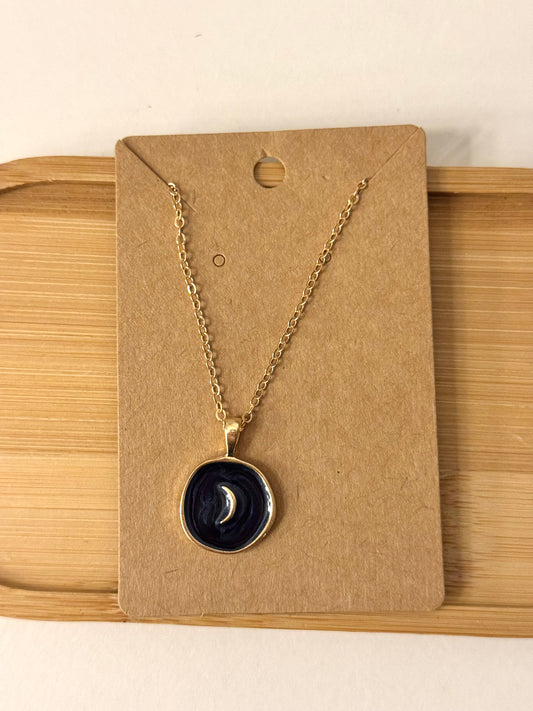 Black Moon Necklace