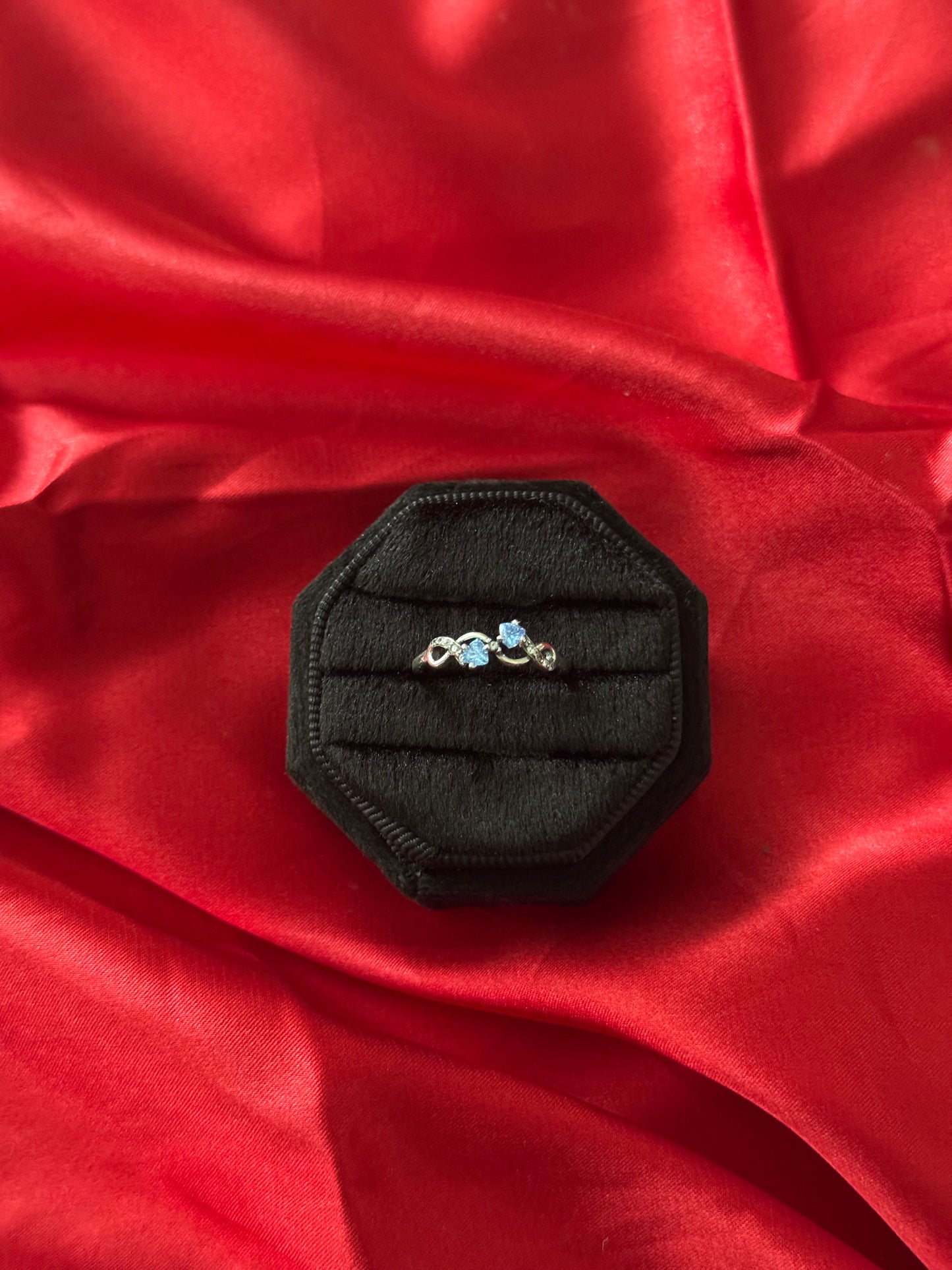 Blue Infinity Ring