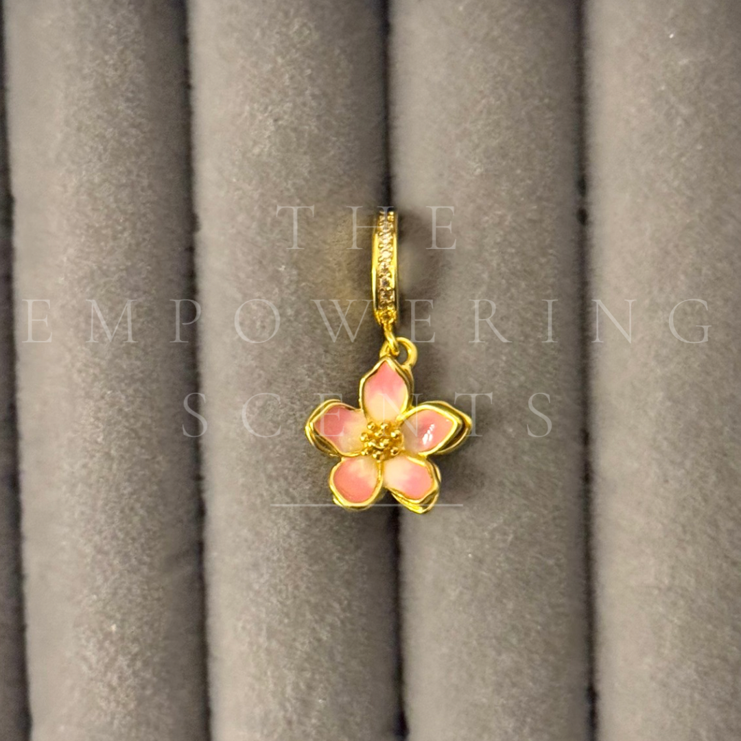 925 Gold Blossom Charm