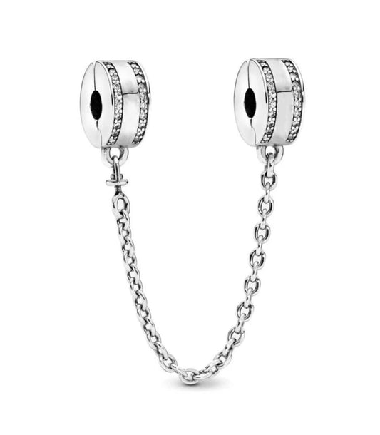 Silver Safety Chain Charm