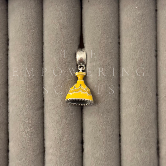 925 Yellow Dress Charm