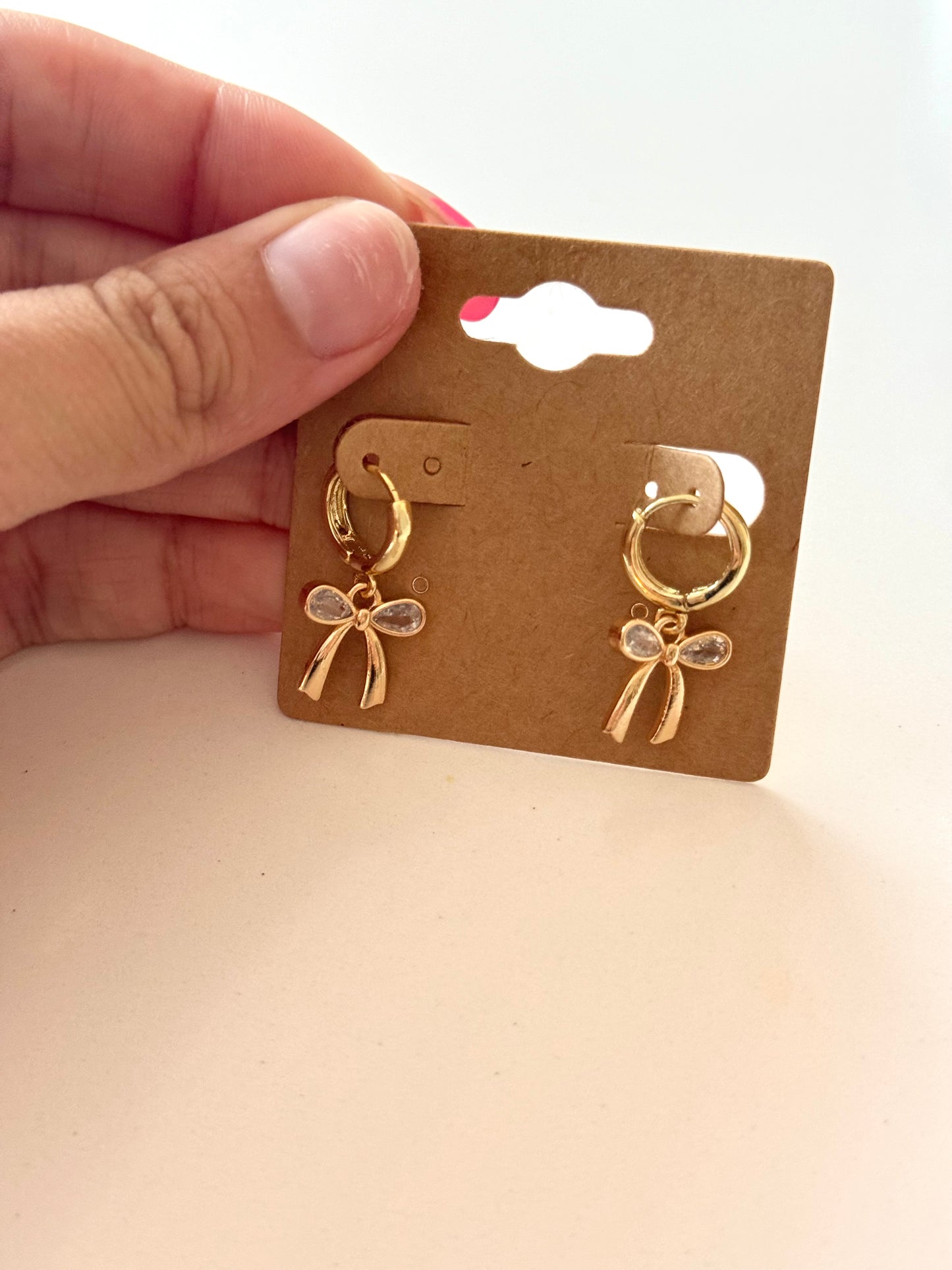 18K Gold Plated Bow Earrings