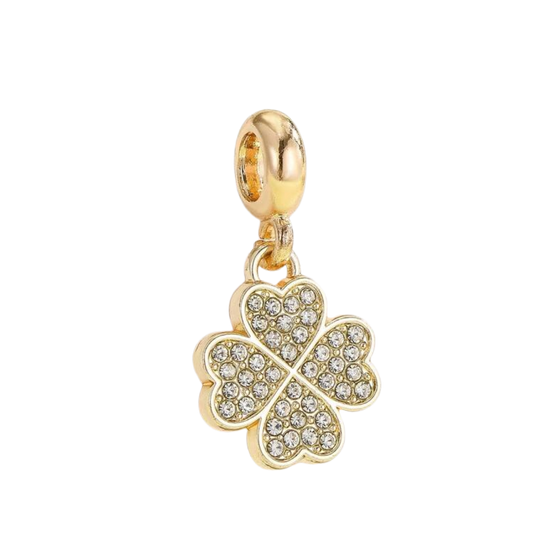 Diamanté Clover Charm