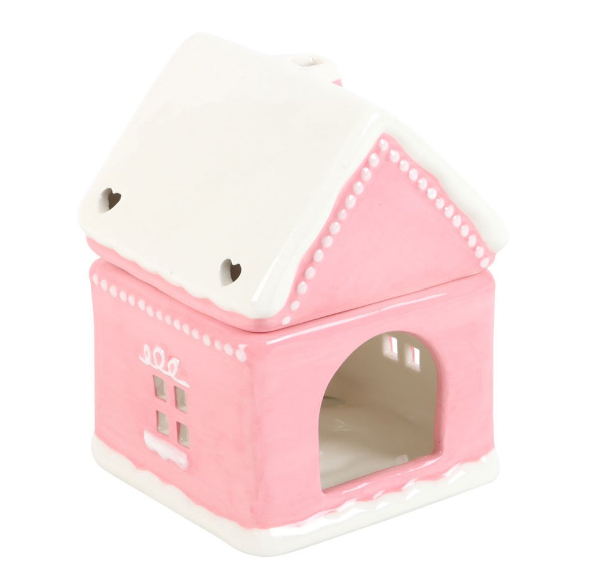 Pink Gingerbread House Wax Burner