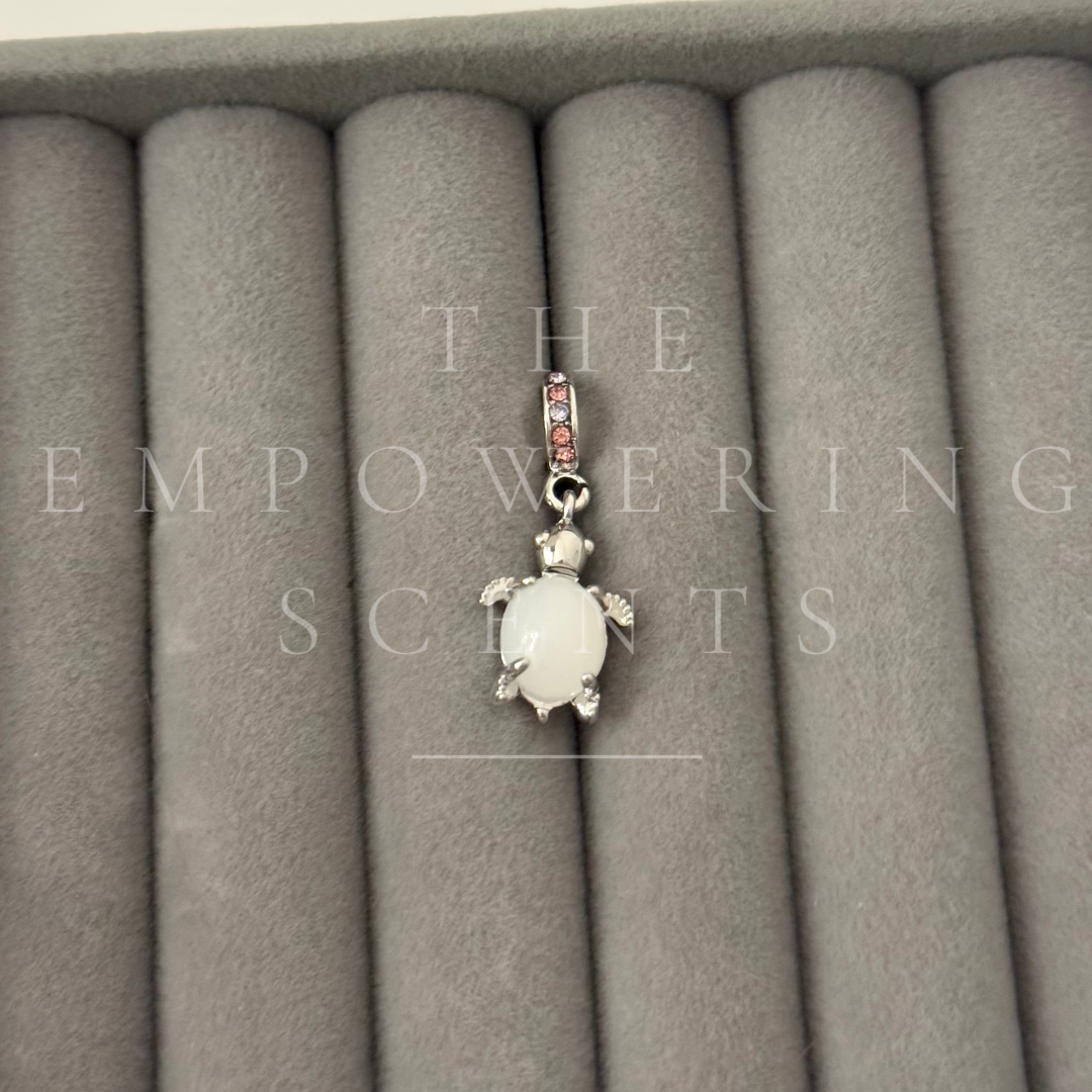 925 White Turtle Charm