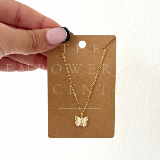 18k Butterfly Necklace