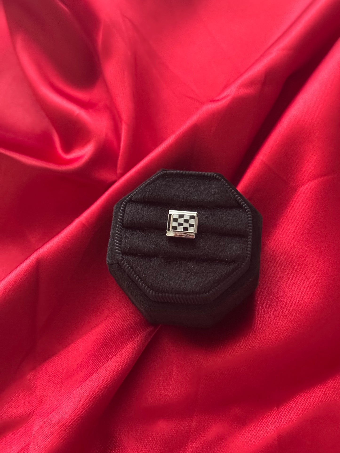 Checkered Italian Charm