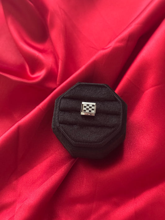 Checkered Italian Charm
