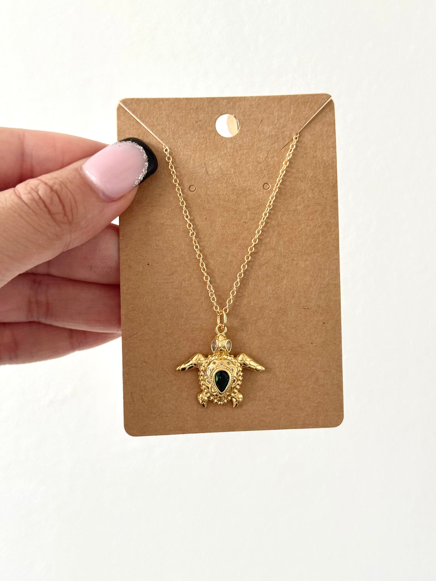 18k Turtle Necklace