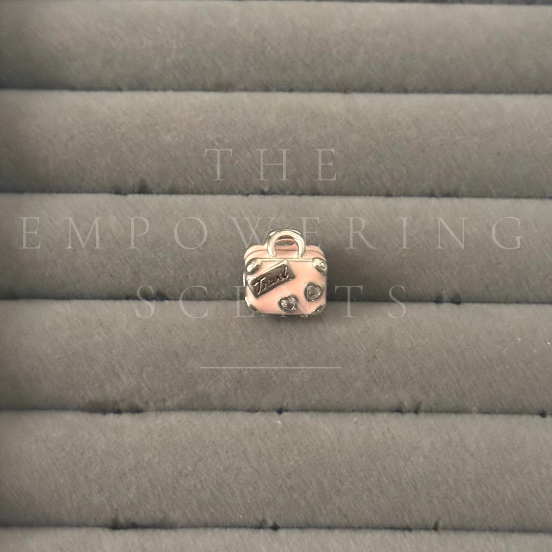 925 Travel Suitcase Charm