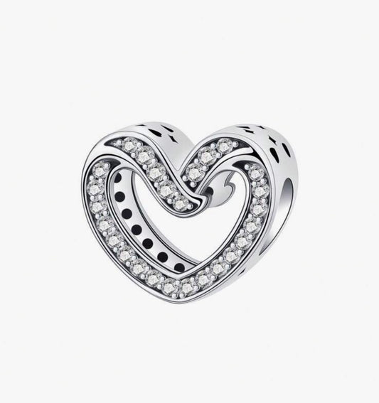 Hollow Heart Charm