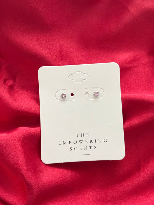 Pink Stud Earrings