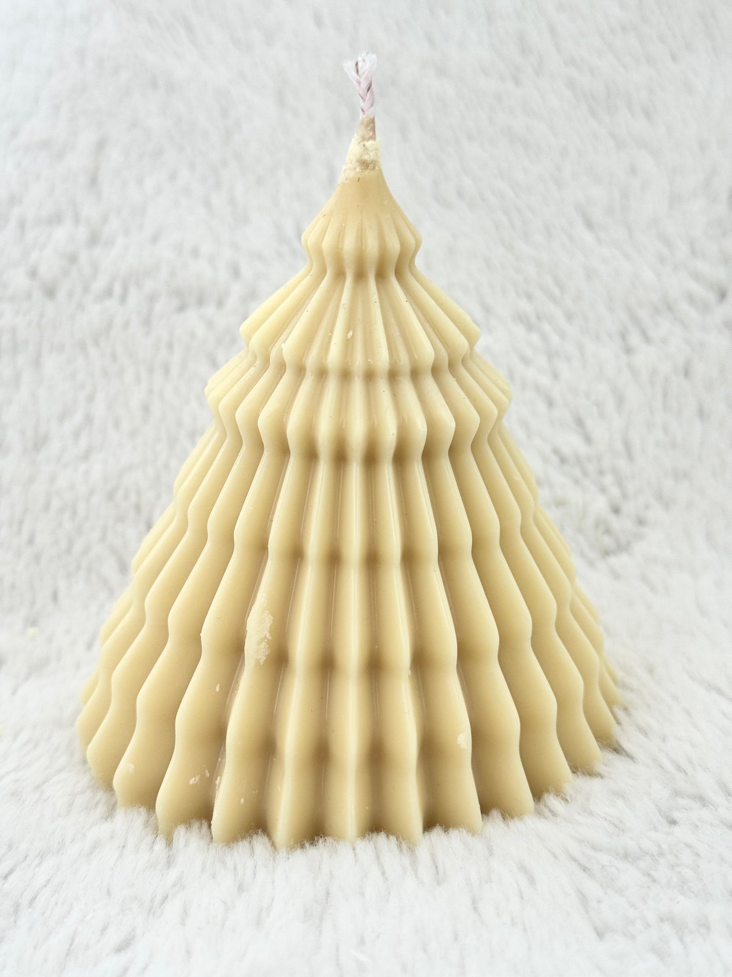 Textured Christmas Tree Wax Figure