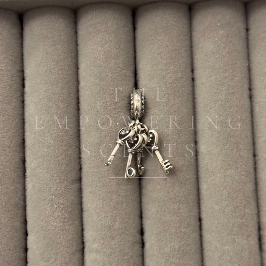 925 LOVE keys Charm