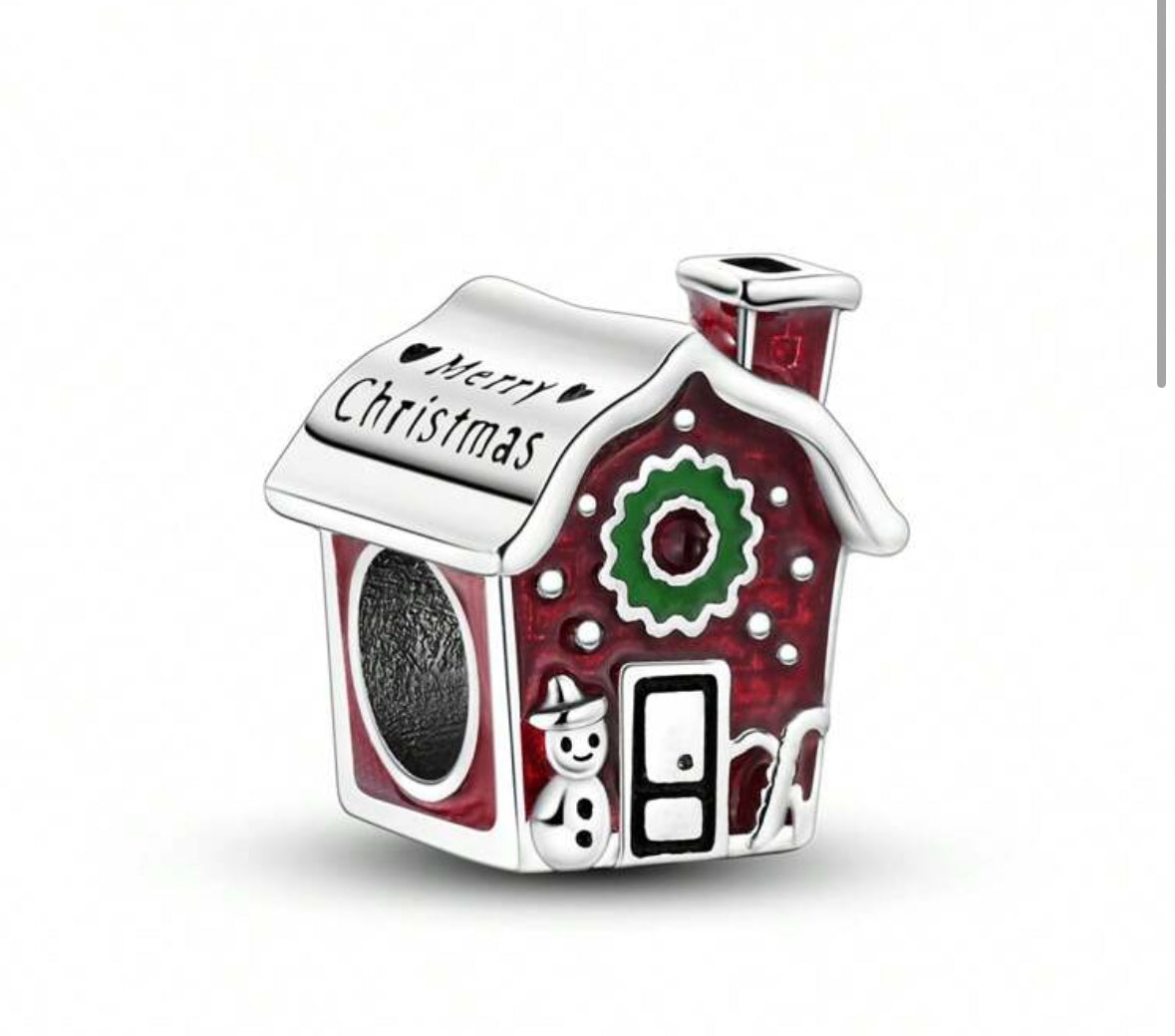 925 Xmas House Charm