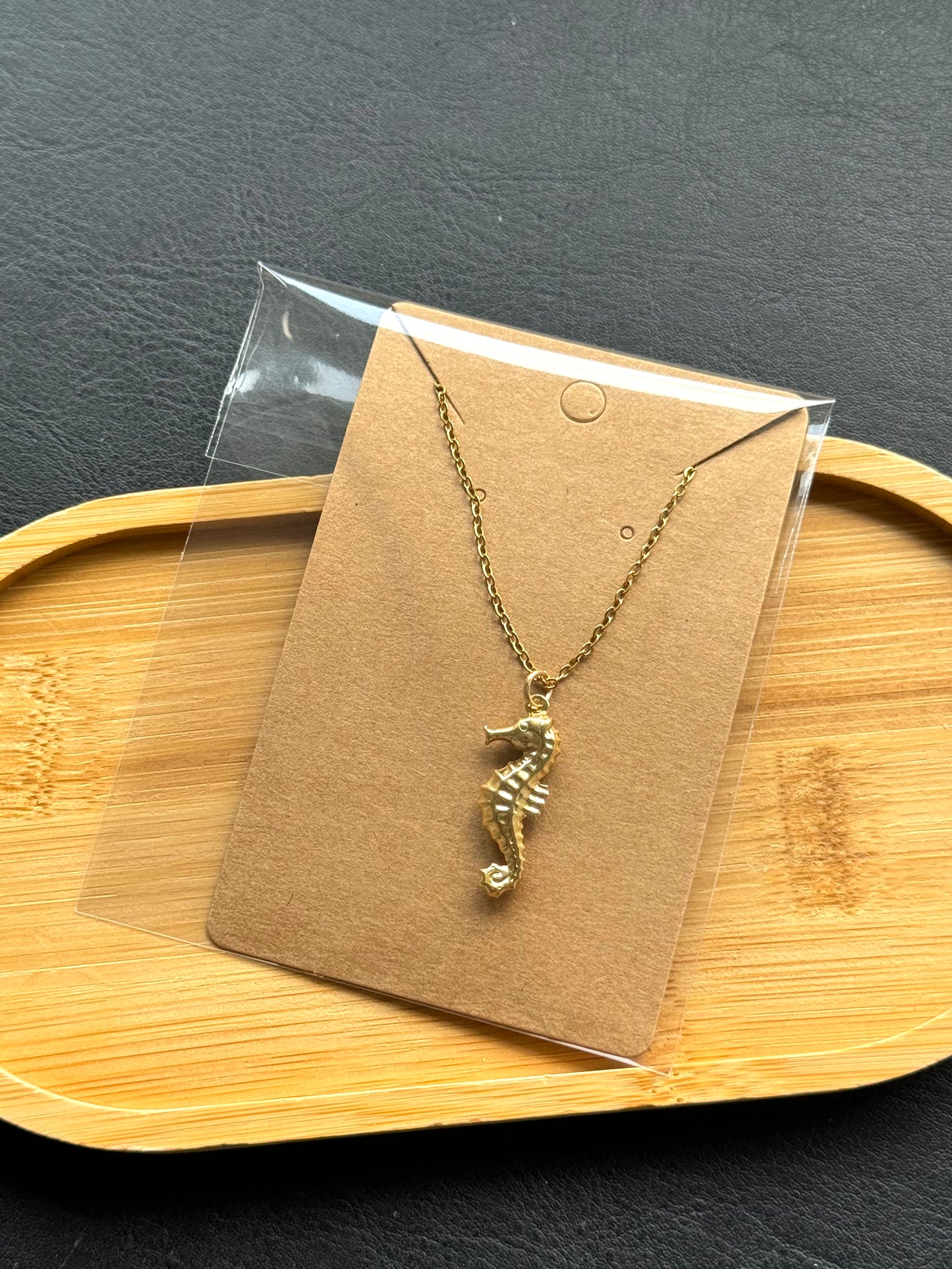 Gold Seahorse Necklace