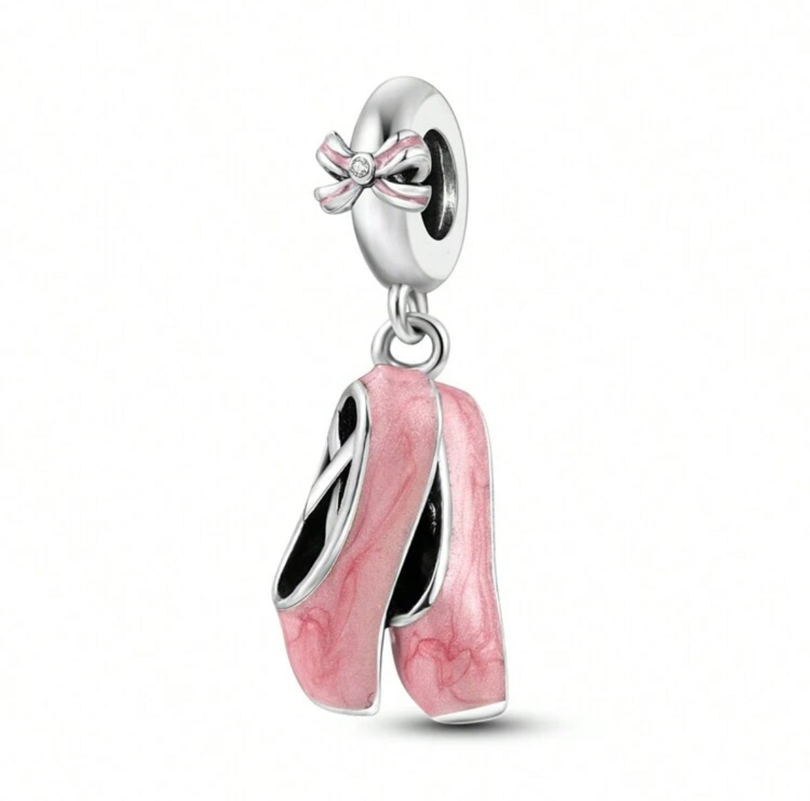 925 Ballet Shoe Charm