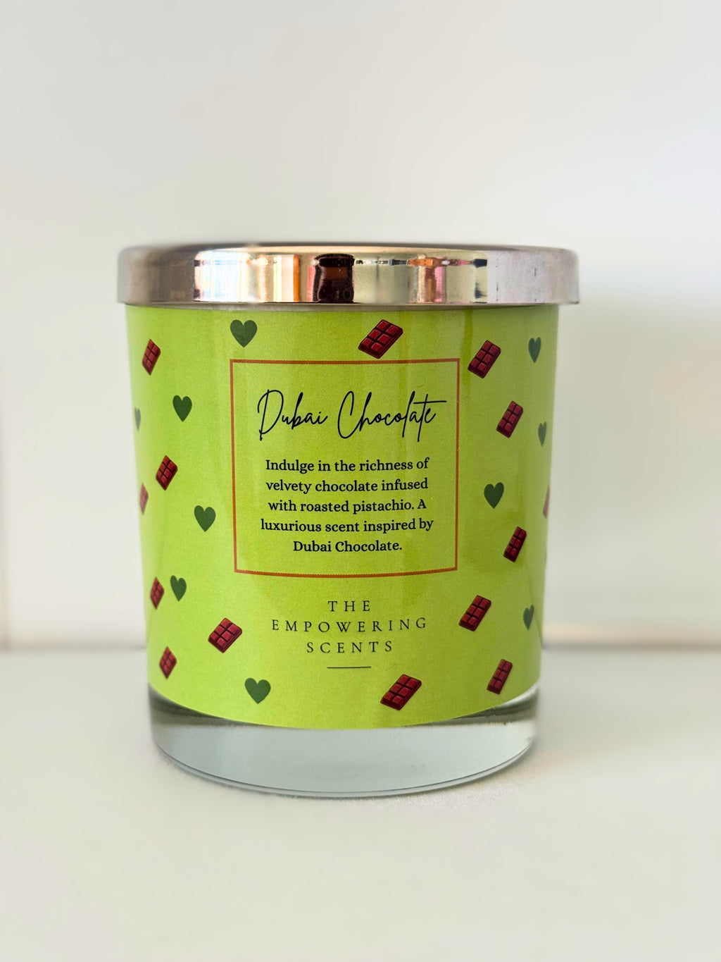 Dubai Chocolate Candle