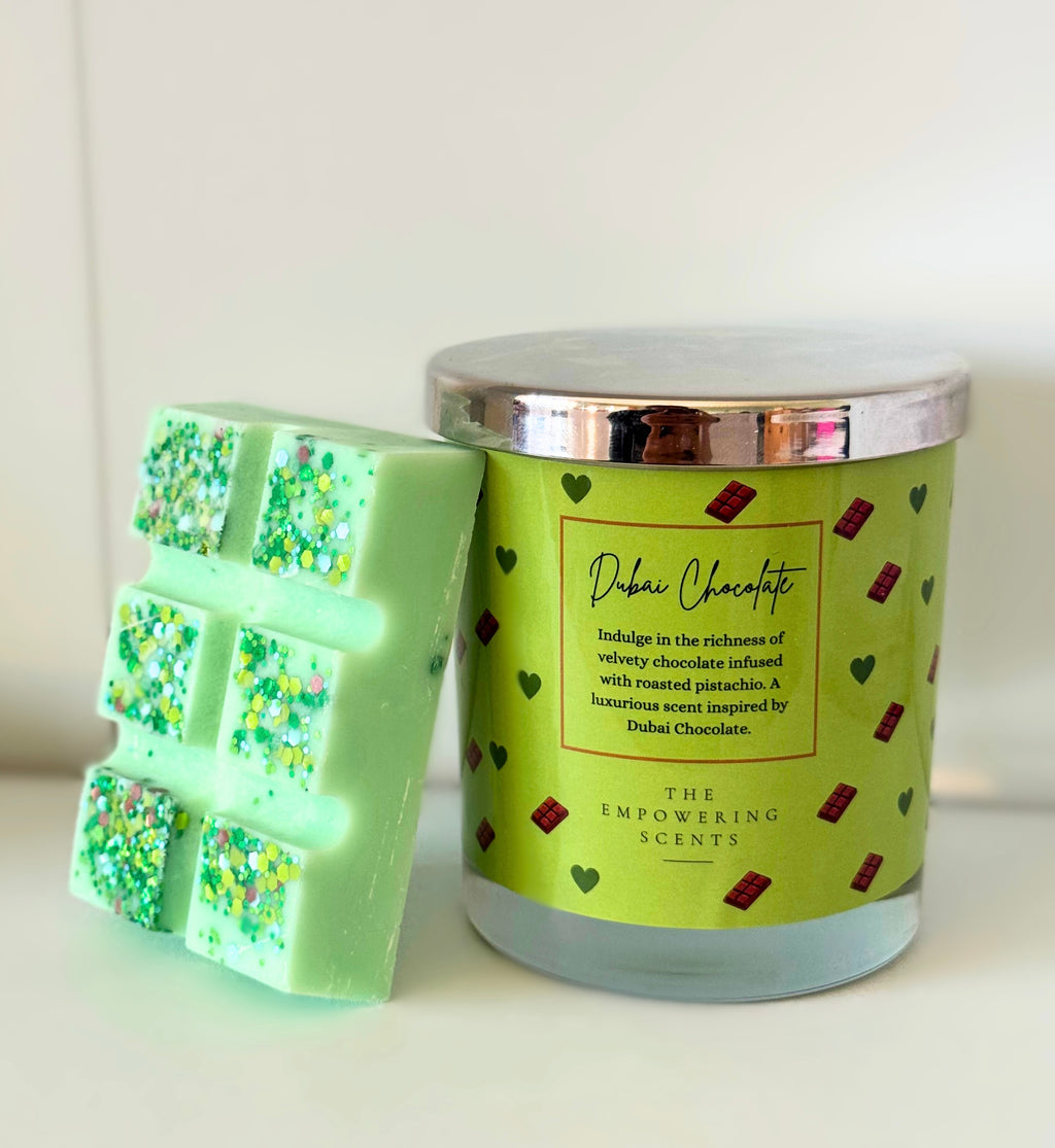 Dubai Chocolate Candle