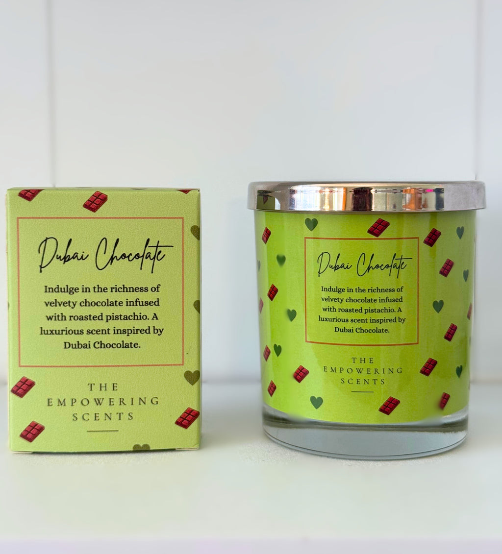 Dubai Chocolate Candle